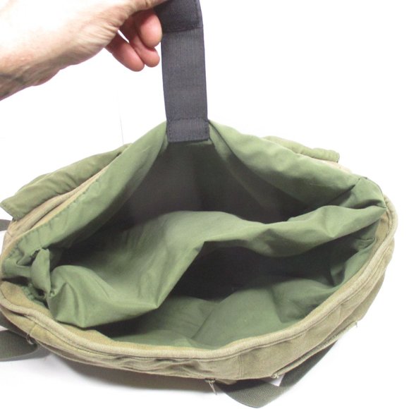 Vintage BILLABONG Khaki MESSENGER BAG Hand Bag Satchel Shoulder Strap - Picture 6 of 9
